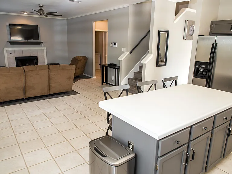 Kitchen with an Open Layout that Connects Effortlessly to the Family Room