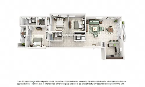 Floor plan Model C