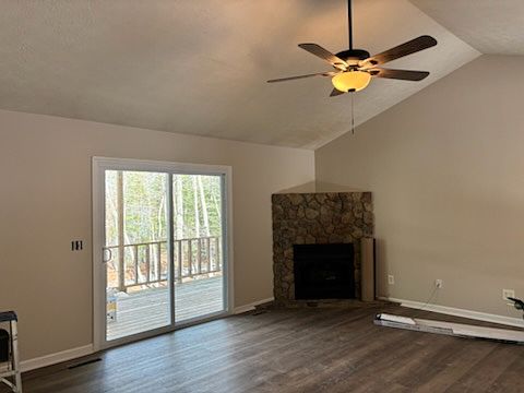 Fireplace in the living room