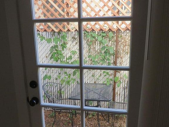 Partial view of private side yard