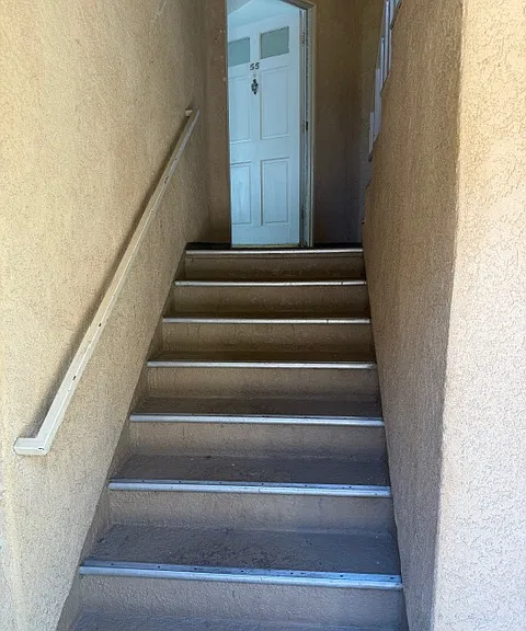 Stairs to enter the Condo #55