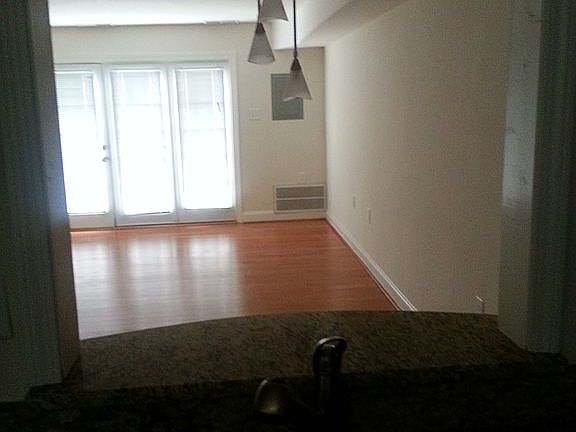 From kitchen into living rm