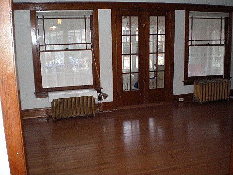Doors to enclosed porch