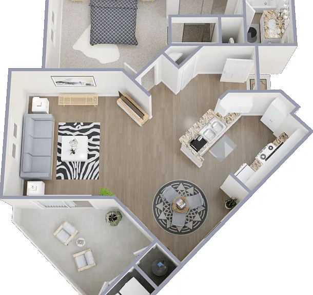 Plan B Floorplan Diagram