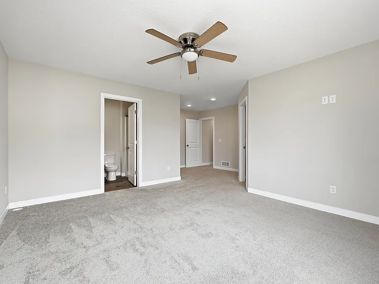 Master bedroom to master bath-walk in closet.