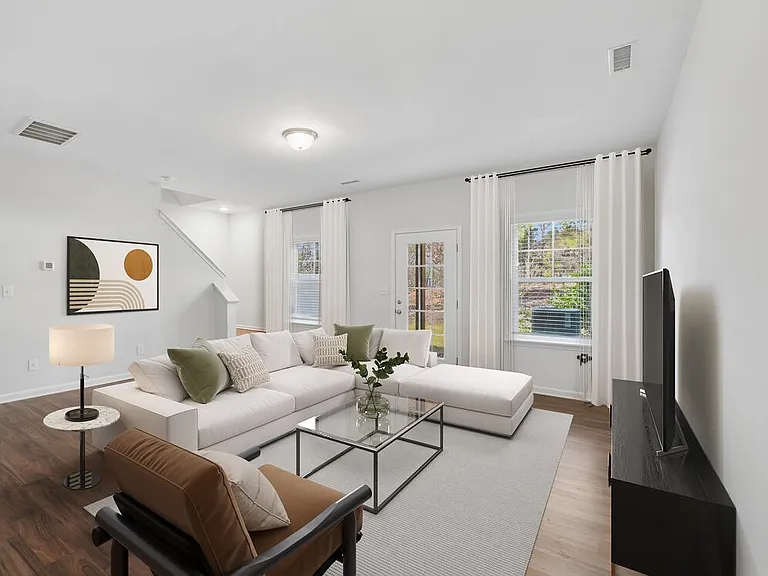 Lower-level with hard-surface vinyl plank flooring throughout (select homes)