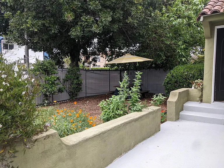 Private front yard and porch can be an extension of your house