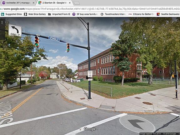 street view from Chili Ave / Stanton / #44 school