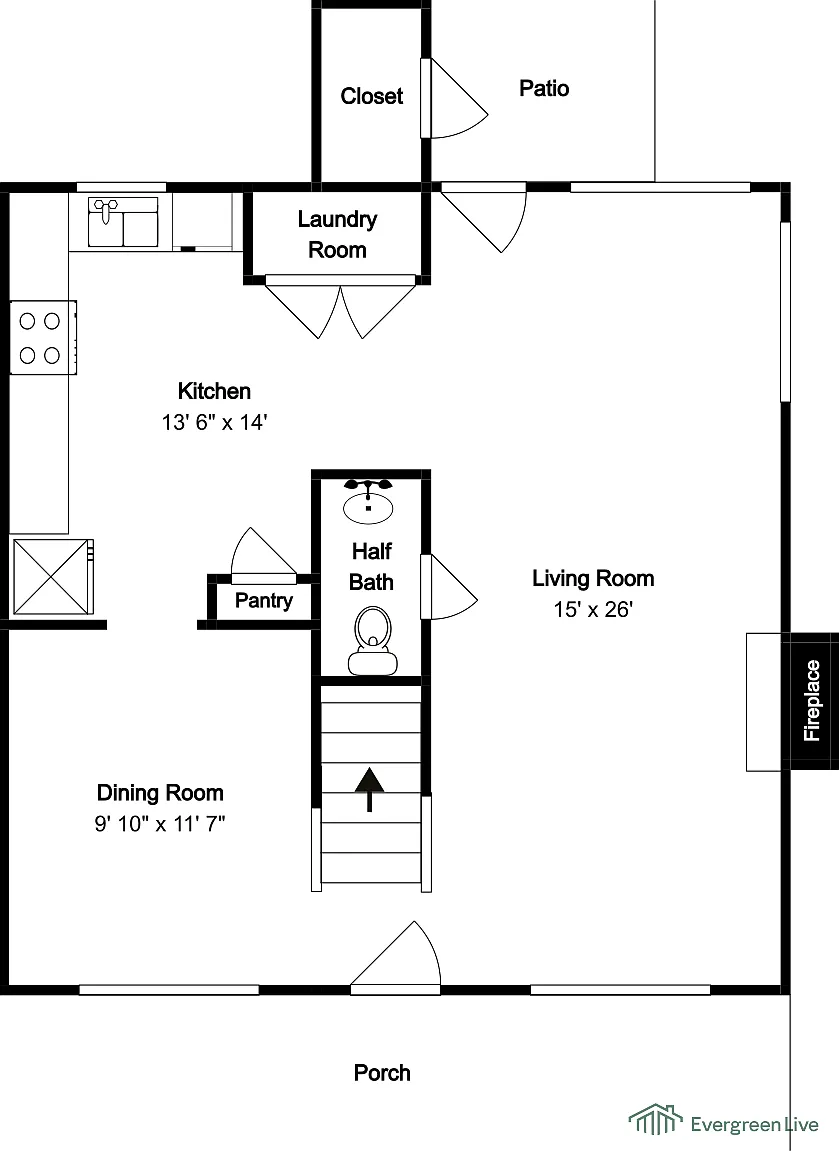 3 bed, 2.5 bath, 1456 sqft, $1,695 — Photo 2