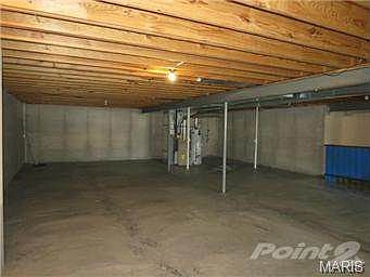 Basement view from the stair way.