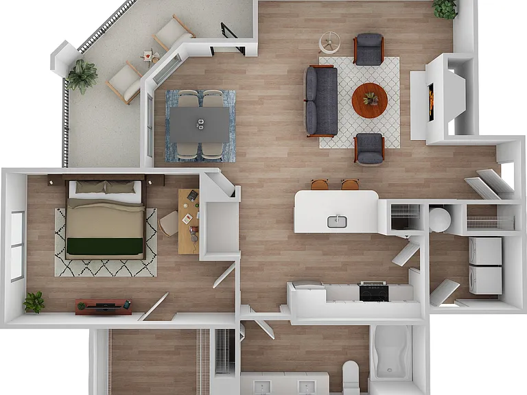 1 Bedroom | 1 Bath | 844 SF 1 Bedroom | 1 Bath | 844 SF