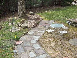 ROCK WALKWAY AND PATIO!
