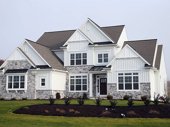 Front elevation of the Ashland model from Garman Builders