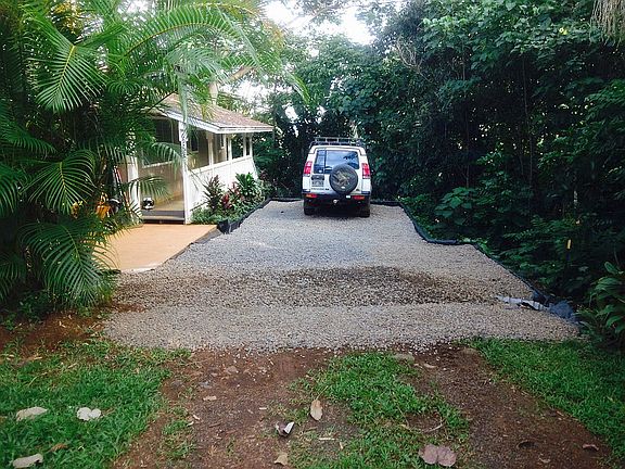 Off street parking pad