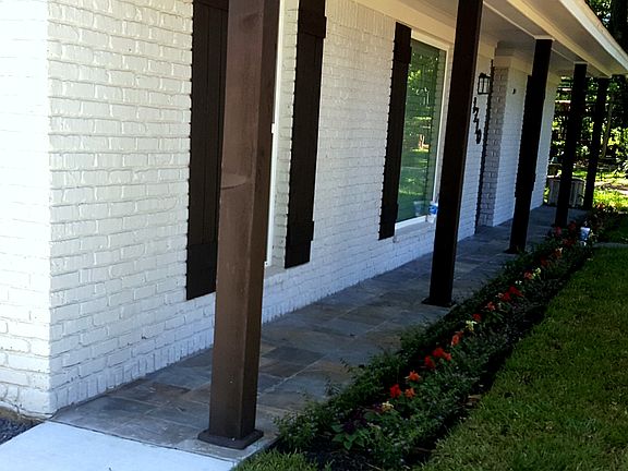 Updated front porch.