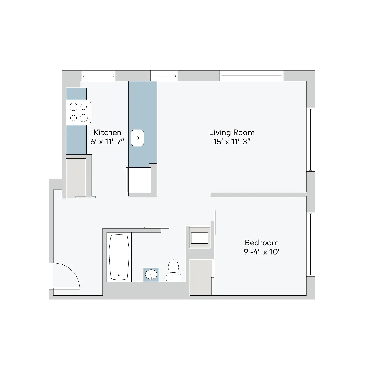 Floor plan prkc-1bT09