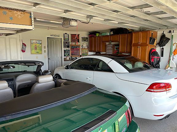 Two car plus golf cart garag