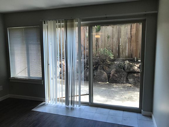 Living room area and patio