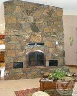 Wood burning Fp Living Room