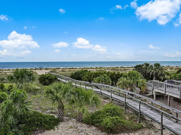 Easy beach access from condo building