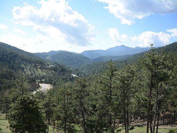 The view down Four Mile Canyon