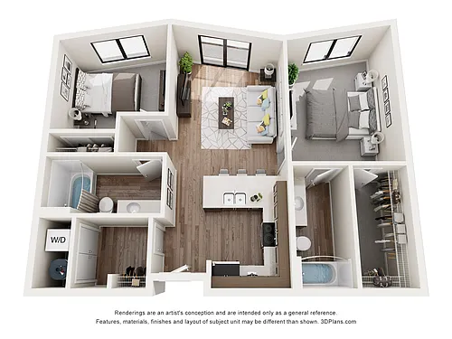 Floor plan 2 Bedroom C