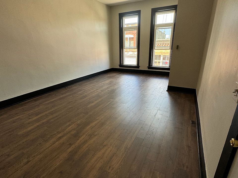 Your living space overlooks historical
Main Street.