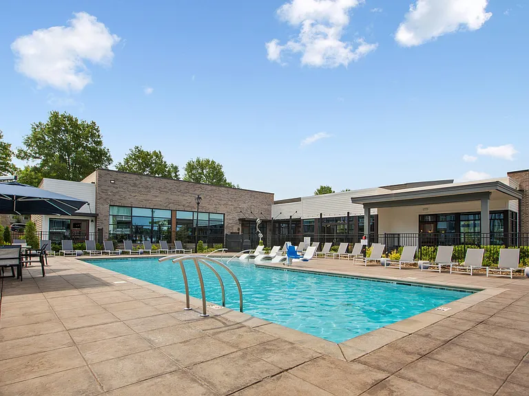 Refreshing Swimming Pool with Lounge Chairs