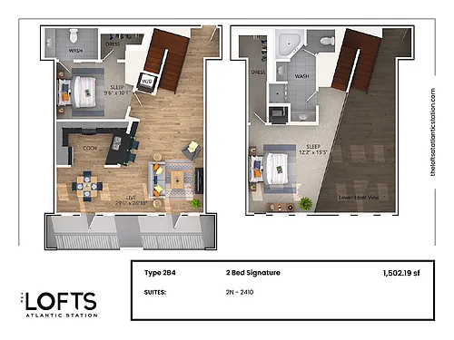 Floor plan 2B4 - 2 Bed Signature