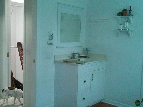 two walk-in closets & vanities