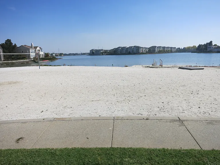 Beach volleyball court