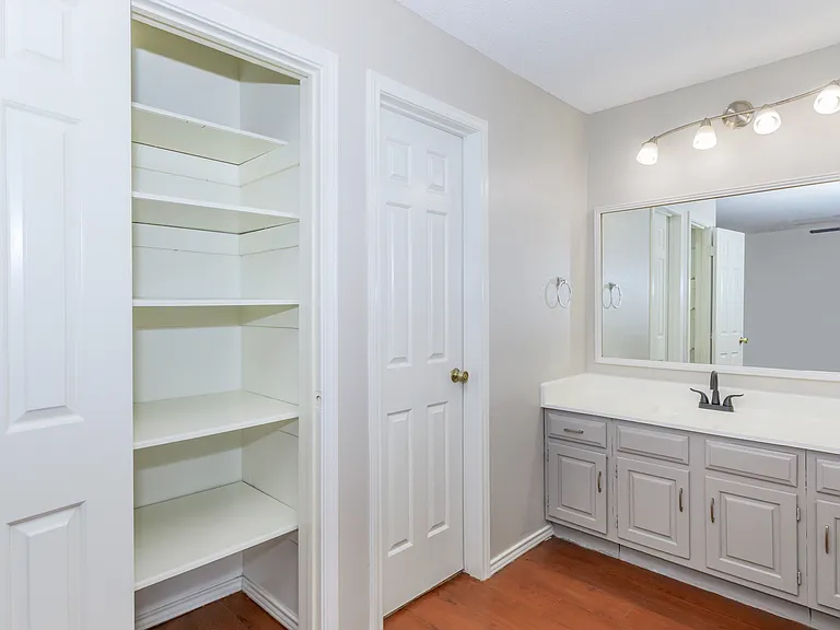 Vanity to our 1-bedroom suite, and look more storage