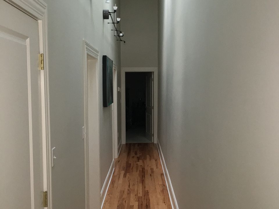Tall ceilings with skylights and hickory hardwood floors