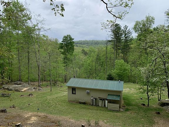 View from behind cabin