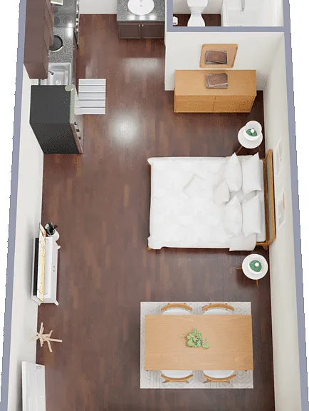 Studio Floorplan Diagram