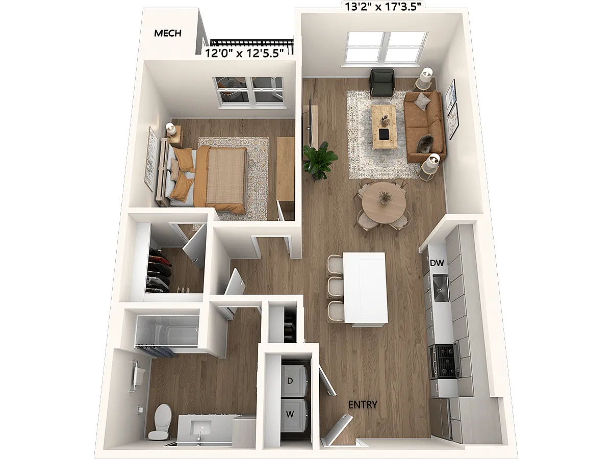 Floor plan A2-810-Scheme III-Bath