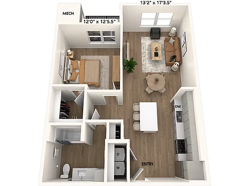 Floor plan A2-810-Scheme III-Bath
