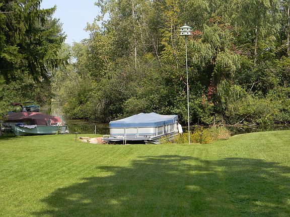 Boat dock on canal