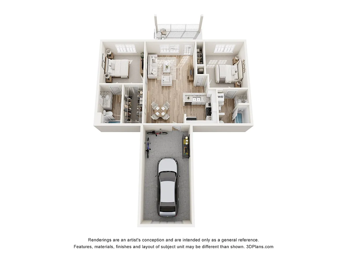 Floor plan Oliver-2x2