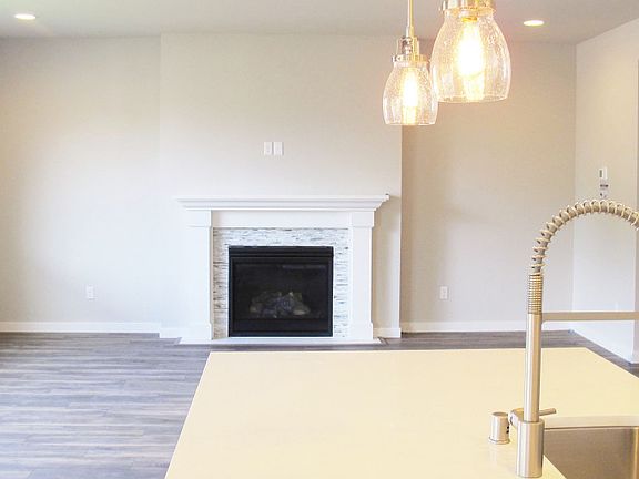 Kitchen opens to gathering room