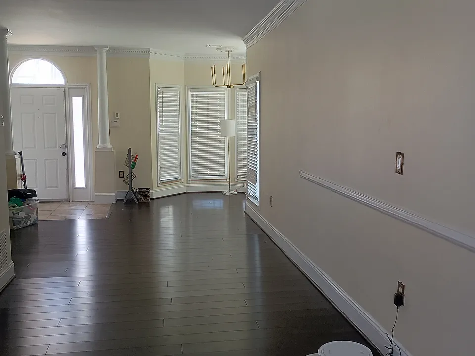 living room and dining room