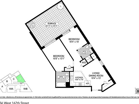 2nd image of 456 W 167th St APT 1D