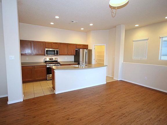 Open kitchen and living room