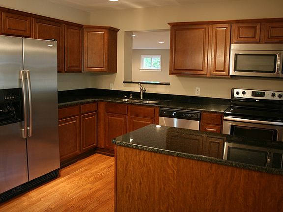 Kitchen- new cabinets, granite countertops, and stainless steel appliances