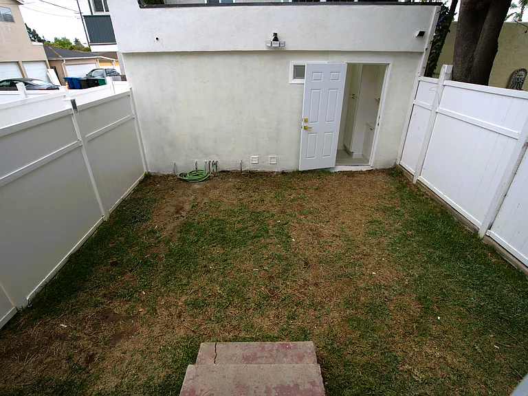 Unit's private backyard