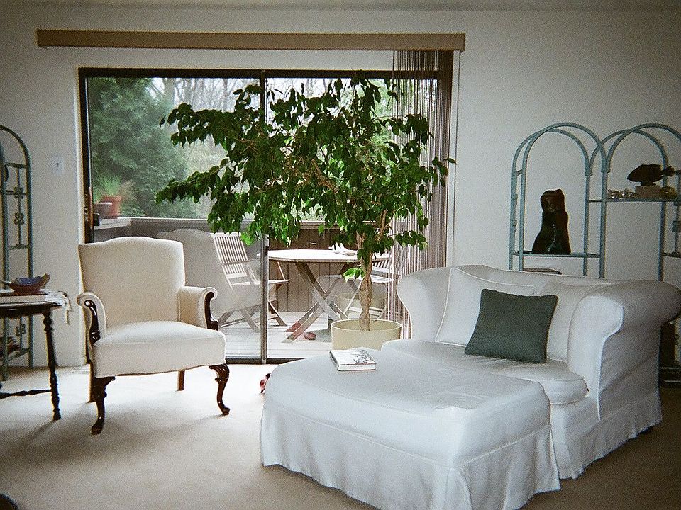 sunny living room / deck