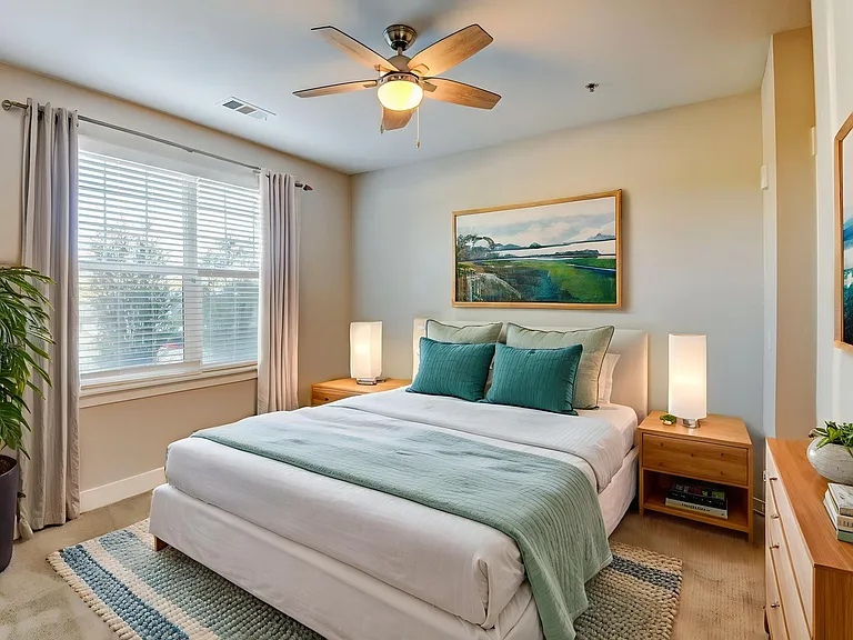 2 BR/2 BA bedroom