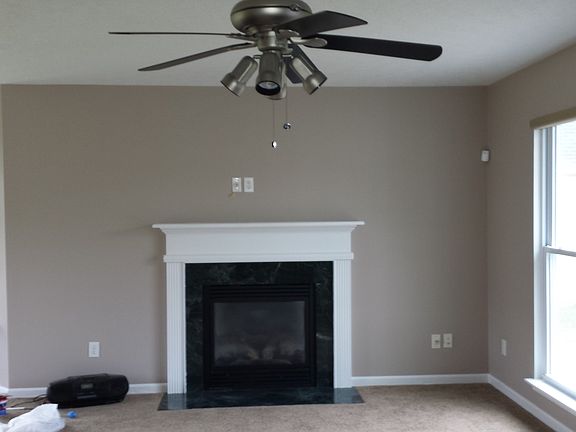 Living room with gas fireplace