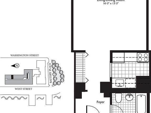 2nd image of 1 West St APT 3113