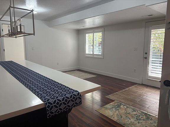 Photo of entryway and living area